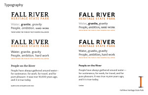 Fall River Heritage State Park Typography