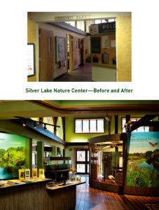 Before and after at Silver Lake Nature Center in Bristol, Pennsylvania