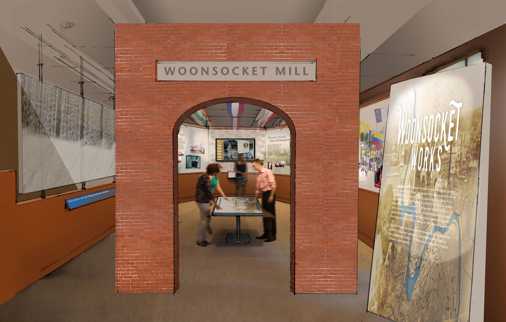 Woonsocket Works a new exhibit under development at the Museum of Work & Culture