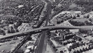 Aerial of Casey overpass