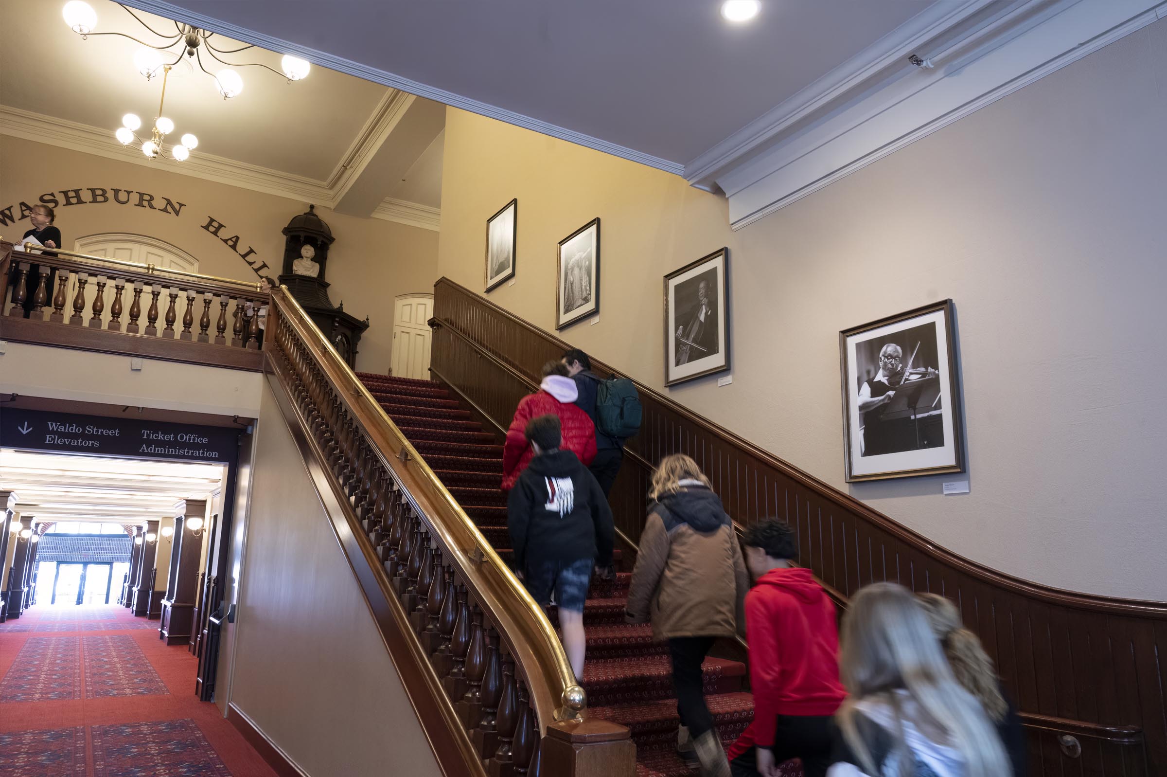 Stair at Mechanics Hall featuring Portrait Gallery